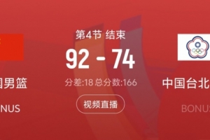 篮板就是生命线！本场篮板数上中国男篮42比32领先10个