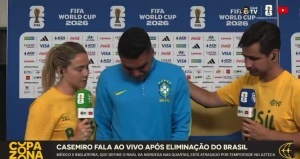 太痛了五星巴西止步世界杯16强，卡塞米罗赛后采访失声痛哭